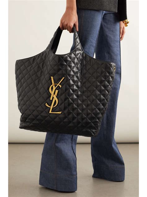 ysl bag with zipper|ysl quilted tote bag.